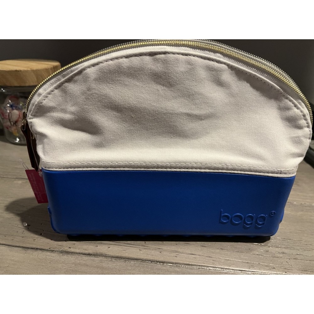 **NWT**Bogg Bagg Make Up Bagg - Blue Trim